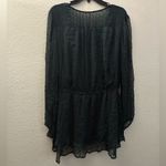 Free People  Dahlia Drop Waist Mini Dress Green S Photo 4