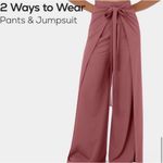 Halara 2 Ways To Wear Palazzo Pants & Jumpsuit 2 In One Twofer Tapshoe Black Photo 7