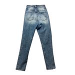 Kancan Baggy Fit Stretch Jeans Hi Rise Button Fly Acid Wash Maha Women’s Size 25 Blue Photo 4