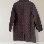 LL Bean Vintage 90s Quilted Long Barn Jacket Chore Coat Brown Photo 3