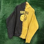 Nirvana Nevermind Grunge Band Split Dye Oversized Hoodie 3XL Photo 2