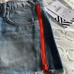 Free People • Sandrine Rose Cut Off Side Zipper Denim Jeans Shorts Blue Size 26 Photo 5