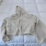 Aerie  Offline cream cropped thin cardi-jacket NWOT size medium Photo 2