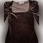 SO Black Velvet studded mini dress Size S Photo 2