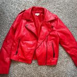 superdown  Red Leather Jacket Photo 1