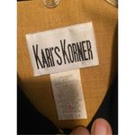 Kari’s Korner Yellow Button Down Long Sleeve Blazer And Skirt Set Size 14 Yellow Photo 4