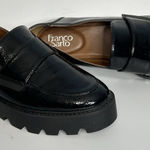 Franco Sarto Black Snakeskin Loafers Photo 0