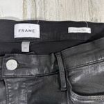 Frame Le Crop Mini Boot Coated Black Jeans – Size 34 – High-Rise – MSRP $258 Photo 2