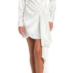 💕RONNY KOBO💕 Ria Side Knot Satin Dress ~ XS White NWT Photo 0