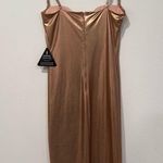 Rare London  Rose Gold Plunge Pencil Dress in High Shine 6 Photo 6