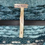 Free People  Through the Storm Sea Blue Fair Isle Chunky Knit Long Sleeve Sweater Photo 4