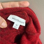Westbound NWOT   Cozy Red Turtleneck Sweater puncho Photo 6