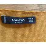 Mango  women's mustard knitted vneck top size small‎ Photo 1