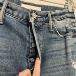 Mother Superior The Trickster Skimp Fray Distressed Jeans in Thrill Seeker Sz 26 Blue Photo 2
