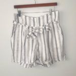Lucca Couture NWT LUCCA Jordyn High‎ Waisted Belted 3” Shorts 100% Linen Size Small Photo 0