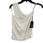 Michael Lauren  Cream One Shoulder Atwood Tank‎ XS New Photo 1