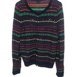 Talbots Womens Sweater Cardigan Size XL Multi Color Nylon Lambswool Floral Photo 0