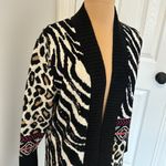 Maeve Anthropologie  Makayla Animal Print Open Cardigan Photo 5