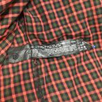 ZARA Women Over Sized Long Sleeve Christmas Plaid Pocket Red M Photo 8