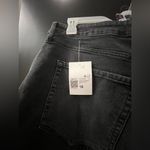 Forever 21 NWT  Premium Plus Frayed Distressed Black Jean Bermuda Shorts Size 18 Photo 6