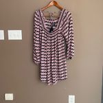 Anthropologie Maeve by  Adrienne Tunic Dress in Pink Black Size Extra Small‎ Photo 4