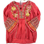 Johnny Was  - Tilly Flare Boho Blouse in Red Photo 0