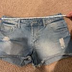 Women's (petite) Low Rise Distressed Denim Short Blue Size 30 Photo 3