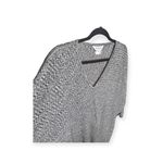 Misook Exclusively  𖤐 Asymmetrical V Neck Knit Tunic Sweater 𖤐 Black White 𖤐 XL Photo 3