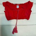 Oh Polly Red Crop Top Photo 0