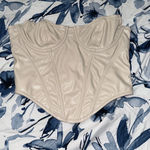 Urban Outfitters  Leather Corset Top Photo 0