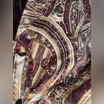 Chico's  Paisley Print Blazer Brown Size 12 Large Photo 3