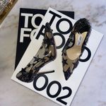 Jimmy Choo New Lisha 100 Black Smoke Mix Plexi Star Patchwork Pumps w Crystals Photo 1