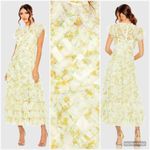 Mac Duggal  8009 Womens High Neck Ruffle Cap Sleeve Gown Dress Photo 1