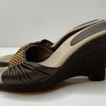 Cole Haan Slip On Beaded Wedge Sandals Size 8 Photo 5