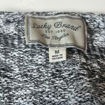 Lucky Brand  Black White Knit Moto Jacket Medium Photo 5