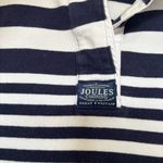 Joules Women's Navy Blue White Striped Deck Shirt Size US 10 Photo 2