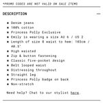 Princess Polly Charleston Denim Jeans Black Photo 5