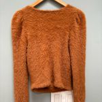 Majorelle  Coco Wrap Fluffy Sweater in Tan XS Photo 4