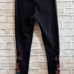 Johnny Was Women’s black multicolor vibrant embroidered floral leggings Size S Photo 1
