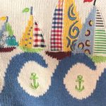 Vintage Quacker Factory Women's Star Sailboat Cardigan Sweater Size M Knit Cozy Size M Photo 5