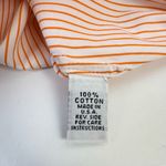 Ann Mashburn Orange White Striped Cotton Popover Shirt Blouse USA Photo 7