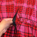 Free People  pacific dawn red plaid button down shirt s Photo 10