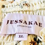 Jessakae Yellow, Brown & Green Floral Smocked Tiered Dress. Size XL Photo 7