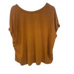 Mod Ref  Large capped sleeve mustard rust color Photo 1