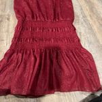Chloe Oliver  medium red sparkly dress Photo 1
