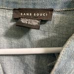Sans Souci San Souci Star Embroidered Distressed Jean Jacket - Medium Photo 3