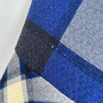 Eva Franco Plaid Sleeveless Flare Skirt Dress Size 8 Grey Black Blue Photo 4