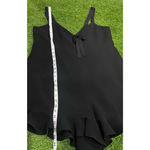 Cinq a Sept Audrey Romper Black Adjustable Flounce Hem Women's Sz. L $365 Size L Photo 11