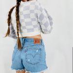 Altar'd State Cropped Checkered Cardigan Photo 4