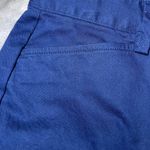 Lands' End  Mid Rise Slim Leg Cropped Pants Womens 8P Blue Petites Casual Office Photo 7